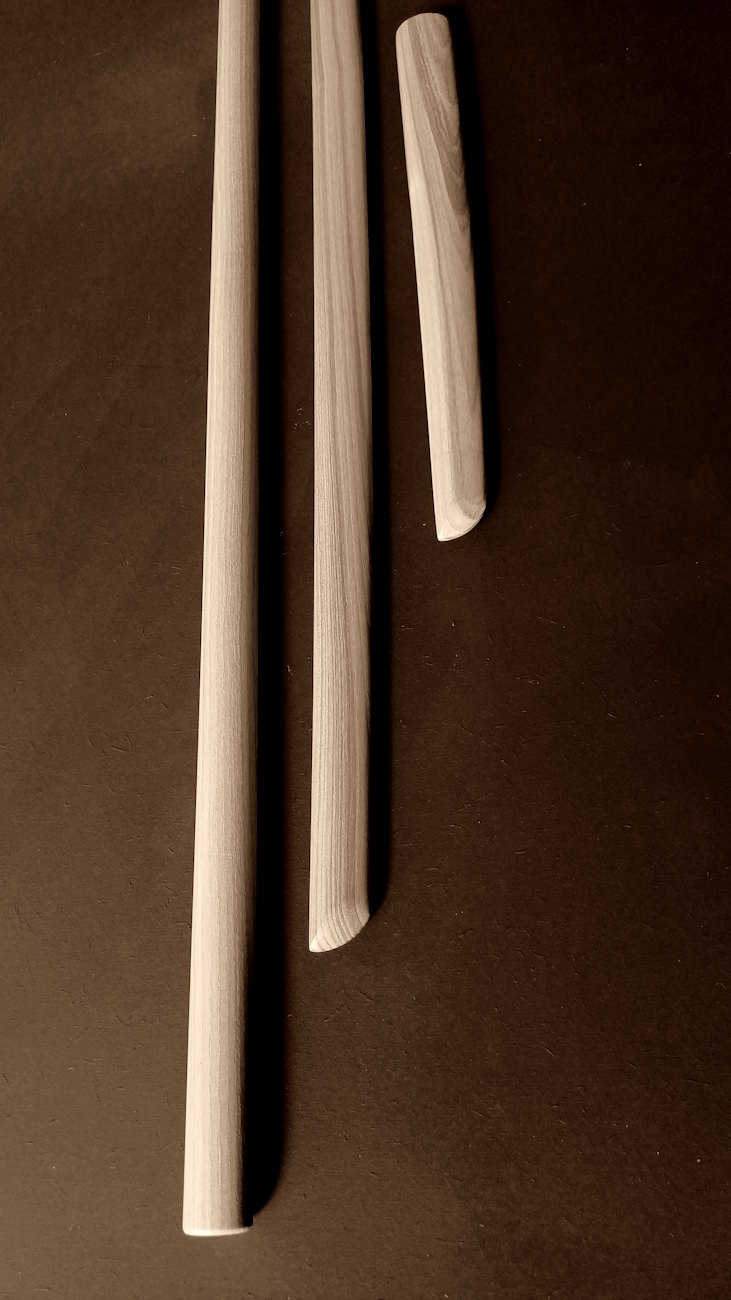 Set d' armes Aikido, Bokken jiki shinkage / Jo/ Tanto – Image 2
